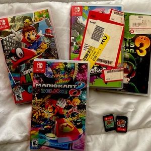 6 Nintendo Switch games !